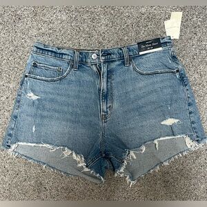 Abercrombie curve love high rise mom Jean shorts